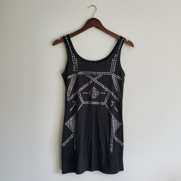 JULES & JAMES | Silver  studded long tank top (Size M) - Picture 2 of 7
